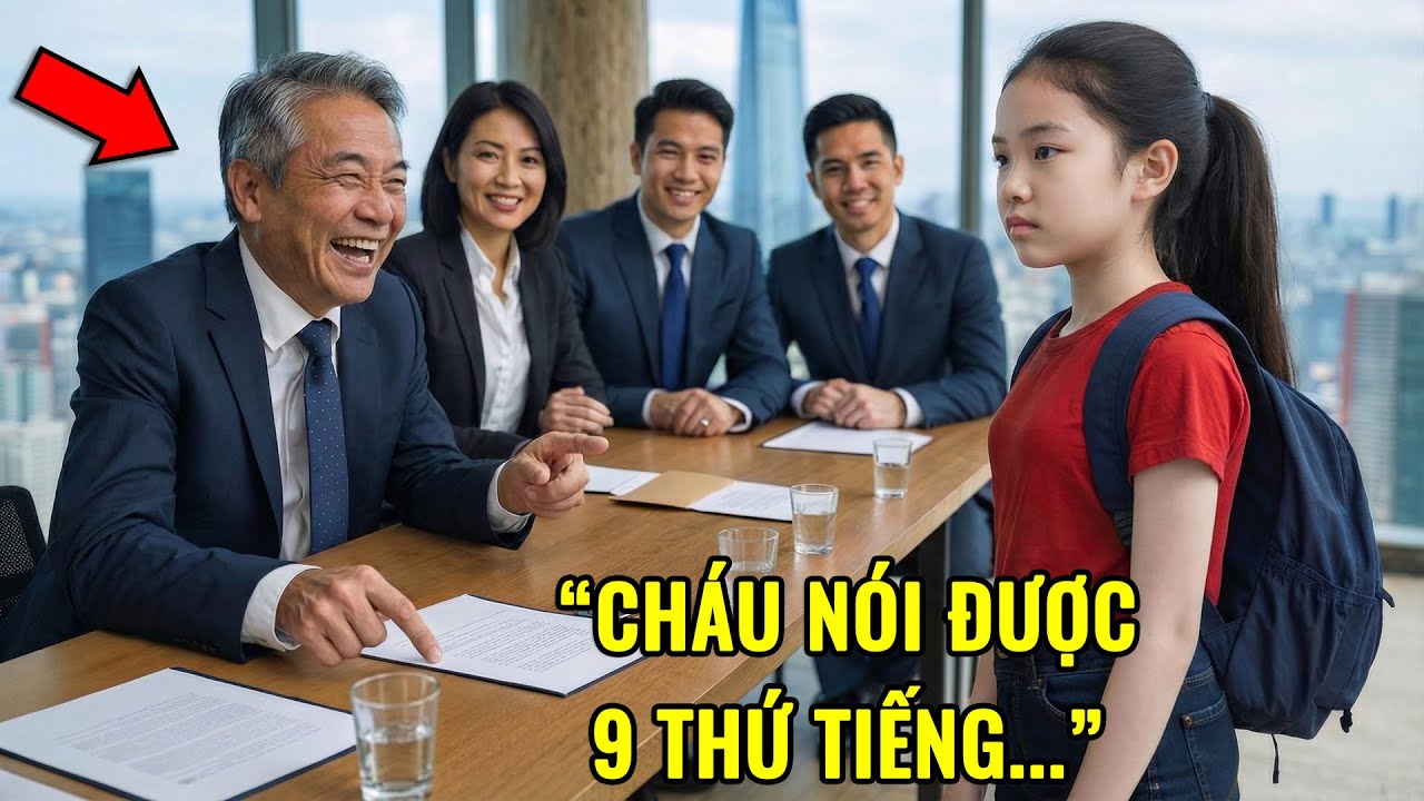 Tỷ phú cười nhạo khi cô bé nghèo nói biết 9 thứ tiếng – vài giây sau, cô bé khiến ông phải cúi đầu!