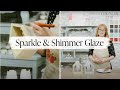 How To Create a Sparkly, Shimmery Finish on Painted Furniture | Furniture Glazing Tutorial How To Create a Sparkly, Shimmery Finish on Painted Furniture | Furniture Glazing Tutorial