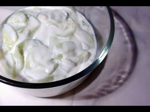 Cucumber in sour cream - Healthy Recipes - Quick Recipes - How To QUICKRECIPES