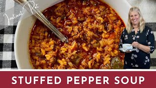 Easy Stuffed Pepper Soup in Under 20 minutes