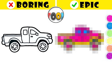 We Made SPARKLY Pickup Truck Art From Bottle Caps! 🚙✨ (Epic Light Duty Pickup Vehicle)