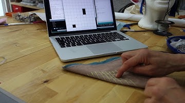 Soft Fabric Touchpad 10x10 matrix demo