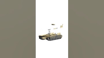 LEGO M1A2 Abrams USA Battle Tank Building Animation