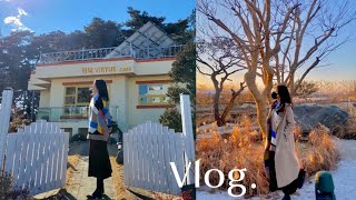 이.대.로.만.따.라.와~ 2박3일 강릉여행 vlog.☃️ 숙소추천, 존예카페, 갬성책방, JMT 맛집, 겨울바다