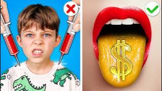 Rich Doctor😷 Uses Gadgets And A Poor Doctor Uses Hacks | Crazy Parenting Gadgets & Hilarious Moments