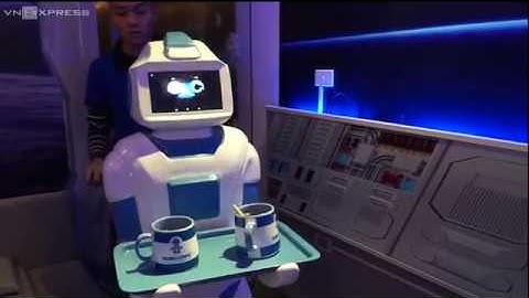 ROBOT PHỤC VỤ QUÁN CAFE TẠI HÀ NỘI