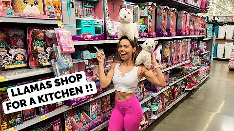 MY CRAZY LLAMAS SHOP FOR A KITCHEN FOR THEIR MANSI...