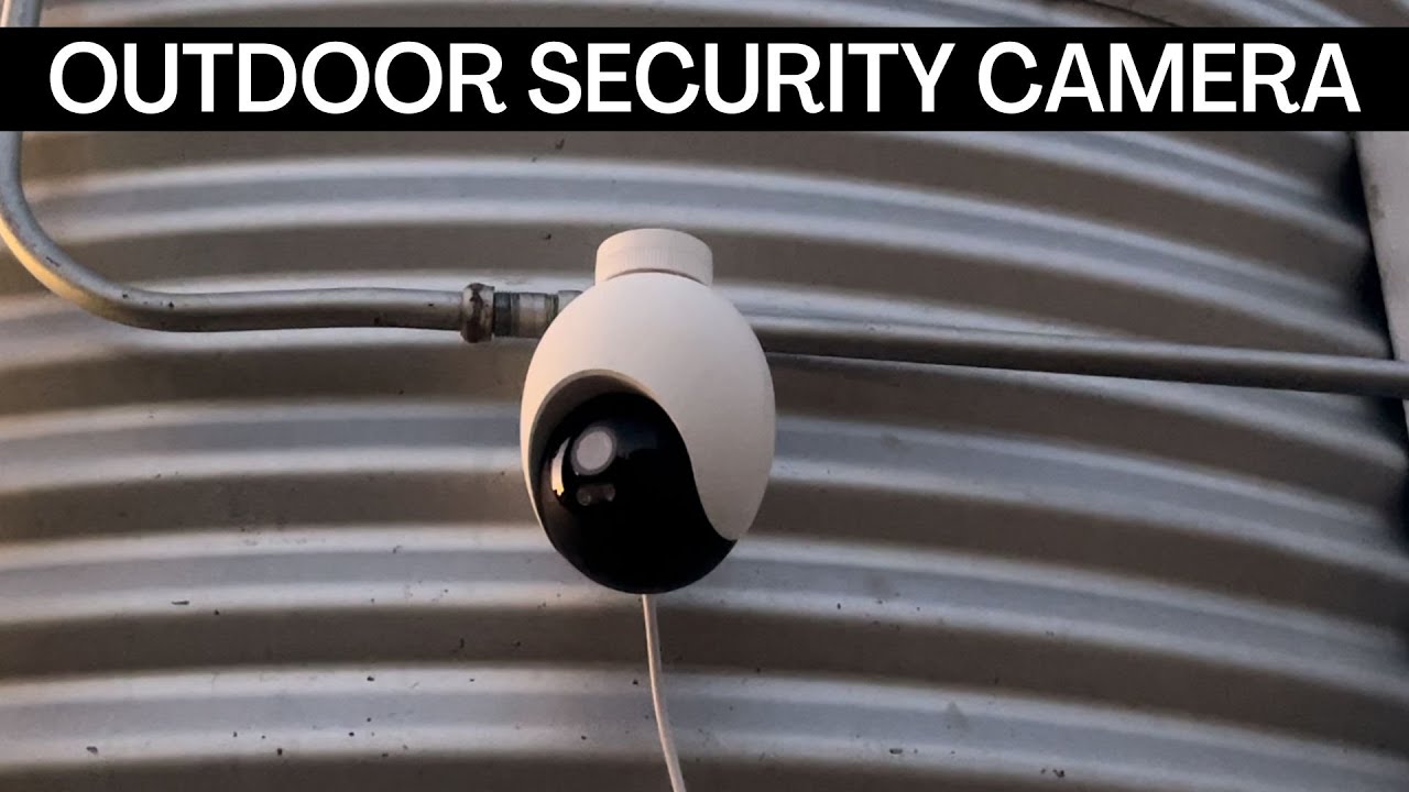 Very Clear Outdoor Security Camera with Night Vision Review | Turns 360 Degrees, Uses App