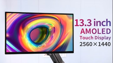 Waveshare 13.3inch 2K AMOLED Touch Display, 2560×1440, HDMI/Type-C Interface, for Raspberry Pi etc.
