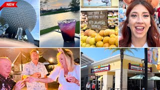 FLORIDA DISNEY VLOG: DRINKING AROUND THE WORLD at Epcot, Trader Joe’s, Wawa & Premium Outlets 🤩2024