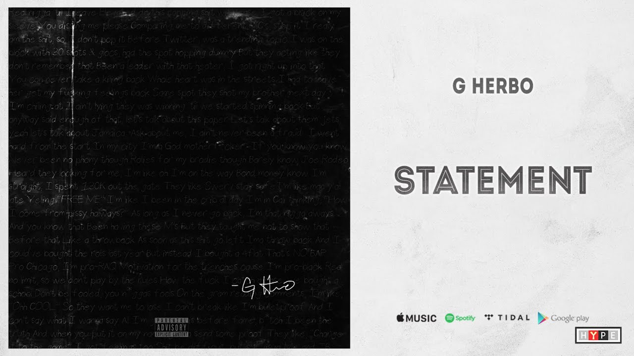 G Herbo - "Statement"