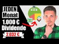 Ich baue ein 1.000 €/Monat Dividende Portfolio von 0 € auf