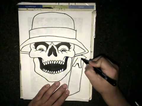 How to draw a skull real easy skull - Skull Camp - (Chicano Rap