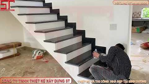 Thi công đá cầu thang - Kỹ thuật thi công đá granite ốp cầu thang chuẩn đẹp.