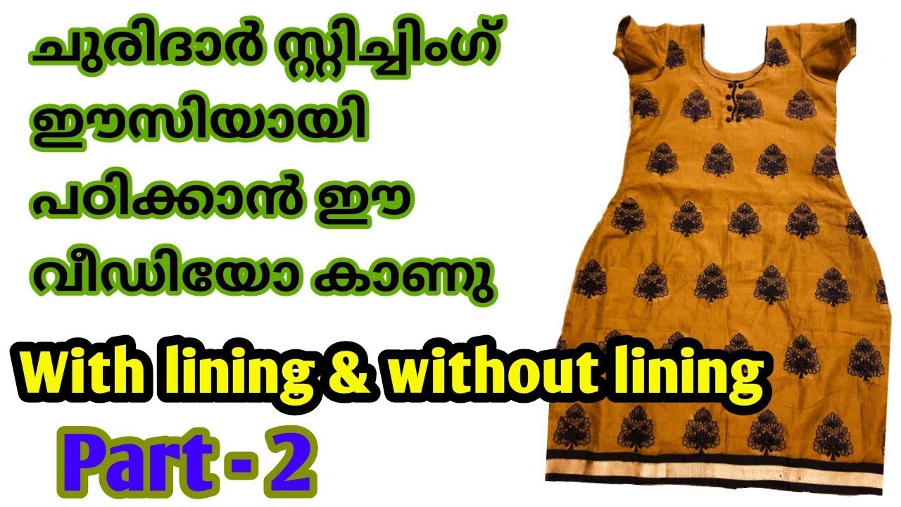 Churidar top stitching malayalam Clearance