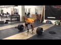 Paused clean  front squat 130 x 11 by hinrik ingi skarsson