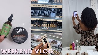 Weekend Vlog | getting my microlocs retwisted, Sephora haul, shop with me