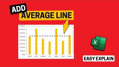 How to add average line to your chart - Easy explain