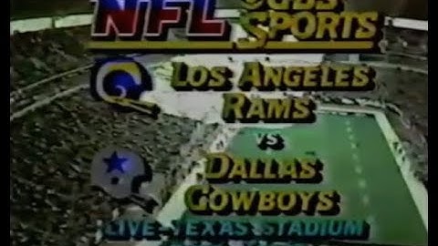 1983 NFC Wild Card - Rams vs. Cowboys