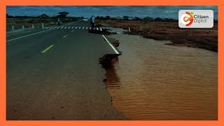 Floods destroy roads and bridges across the country