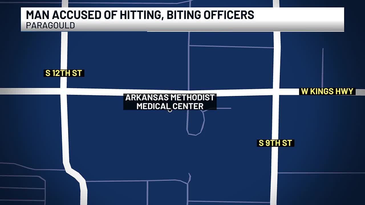 Hospital patient accused of biting police officer - YouTube