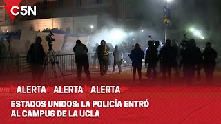 Estados Unidos: La Policía Entró En La Ucla Y Quiere Desalojar A Manifestantes Propalestinos