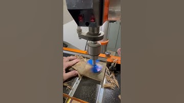 Drilling holes with a forstner bit. #Shorts #DIY #Woodworking #Drill