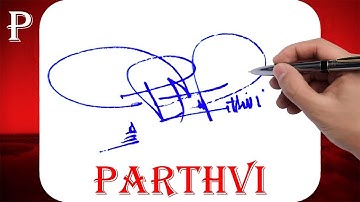 Parthvi Name Signature Style - P Signature Style - Signature Style of My Name Parthvi