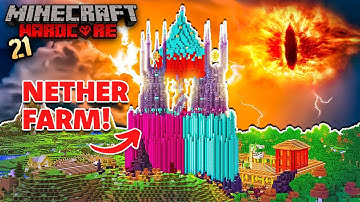 I Transformed the OVERWORLD into the NETHER in Minecraft Hardcore