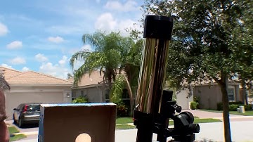 Professor shows how eclipse can burn eyes