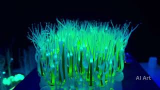 AI-Generated Bioluminescent Synthetic Plants Growing in a Dark Lab, Glowing Softly 🔬🌿💡 screenshot 3