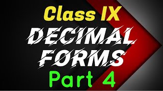 SCERT Class 9 Mathematics Chapter-2 Decimal Forms Part-4