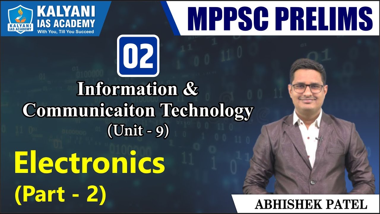 LEC 2 | Electronics (Part - 2) | Unit 9 | Information Technology ...