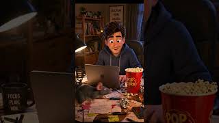 He just wanted snacks...👀😂 #Shorts #Animation #PixarStyle #3DAnimation #Nonchalant