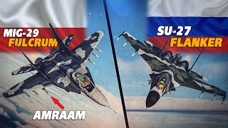 NATO Polish Mig-29 Fulcrum Vs Russian Su-27 Flanker | INTERCEPT | Digital Combat Simulator | DCS |