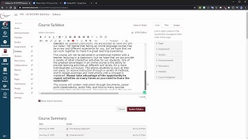 Canvas Embed Google Doc (Syllabus)