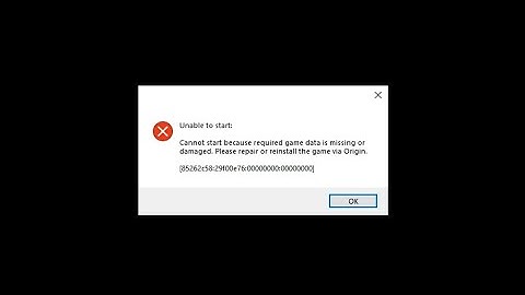 The Sims 4 วิธีแก้ cannot start because game data is missing or damage