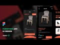 Furniture App Design in Figma | ( Detail  + Check Out Screen ) Figma Tutorial | 2022