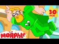 Orphle Superhero! - 30 MIN of My Magic Pet Morphle Cartoons for Kids!