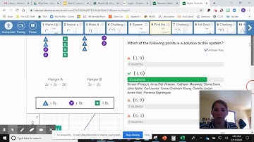 DESMOS Debrief Video Solving Systems by graphing