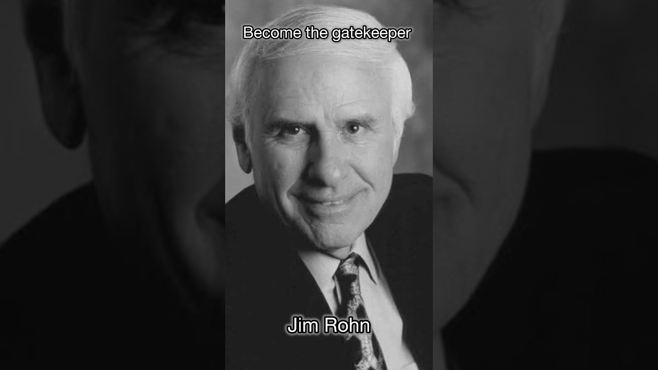 Gatekeeper #jimrohnsuccess #dedicationtoexcellence #jimrohngoalsetting