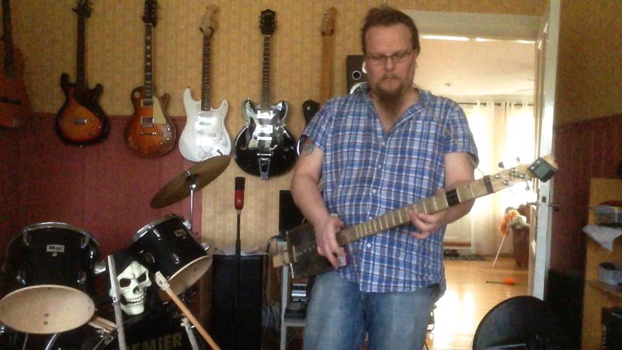Home made tin can guitar. YouTube