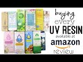 Buying Every UV Resin Brand on Amazon and Honest Review [& not sponsored]