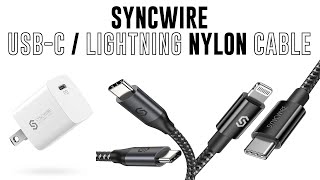 Syncwire USB-C Charging Block / USB-C to USB-C Cable / USB-C to Lightning Cable