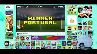 Aadit plays 'A Small World Cup' on Poki.com