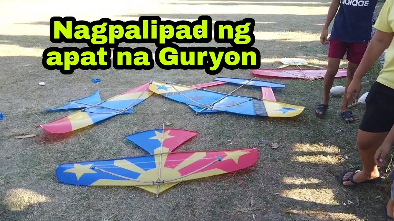 Nagpalipad ng apat na Guryon na Saranggola, Bulador, papagayo, Layangan, Kite