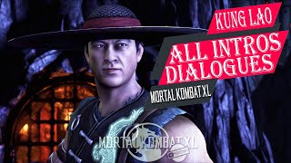 MORTAL KOMBAT XL - KUNG LAO ALL INTROS DIALOGUES✔️4K ᵁᴴᴰ 60ᶠᵖˢ PS5