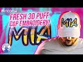 Cap Embroidery w/ 3D Puff Border & STITCH FILL | Appliqué | Ricoma Embroidery Machine (EMBHub Ep122)