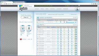 AYTM dashboard overview
