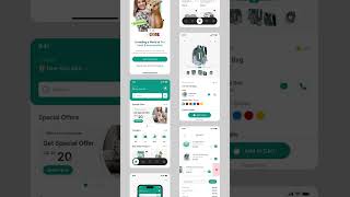 Pet Food &amp; Accessories Mobile App UIUX Design  Clean &amp; Modern Figma UI